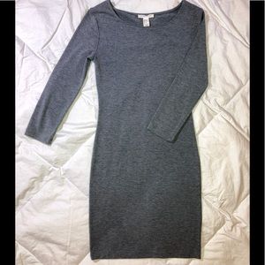 Fitted long sleeve mini dress